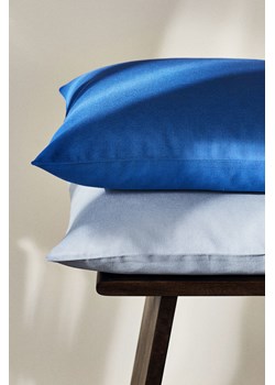 H & M - Płócienna bawełniana poszewka na poduszkę 2-pak - Niebieski ze sklepu H&M w kategorii Poszewki na poduszki - zdjęcie 172244873