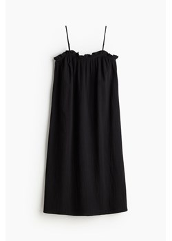 H & M - Bawełniana sukienka z falbankami - Czarny ze sklepu H&M w kategorii Sukienki - zdjęcie 172244902