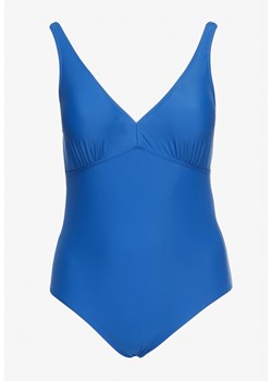Niebieski Jednoczęściowy Strój Kąpielowy z Usztywnionym Biustem i Drapowaniem Deleria ze sklepu Renee odzież w kategorii Stroje kąpielowe - zdjęcie 172246882