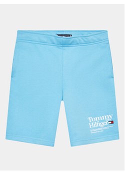 Tommy Hilfiger Szorty sportowe KB0KB08119 D Błękitny Regular Fit ze sklepu MODIVO w kategorii Spodenki chłopięce - zdjęcie 172247934