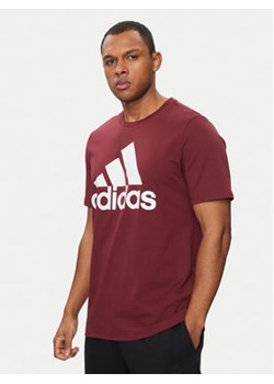 adidas T-Shirt Essentials IS1301 Bordowy Regular Fit ze sklepu MODIVO w kategorii T-shirty męskie - zdjęcie 172248073