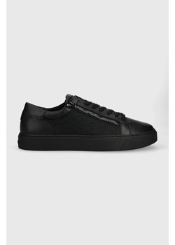 Calvin Klein sneakersy LOW TOP LACE UP W/ZIP MONO JQ kolor czarny HM0HM01013 ze sklepu ANSWEAR.com w kategorii Trampki męskie - zdjęcie 172249293