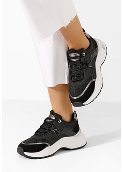 Czarne sneakersy damskie Hiurrem ze sklepu Zapatos w kategorii Buty sportowe damskie - zdjęcie 172249483