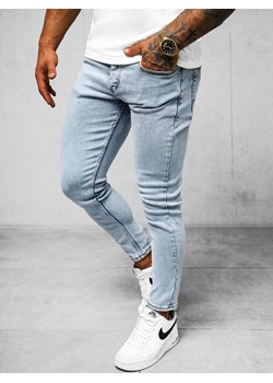 Spodnie jeansowe męskie niebieskie OZONEE O/2339/1 ze sklepu ozonee.pl w kategorii Jeansy męskie - zdjęcie 172249761