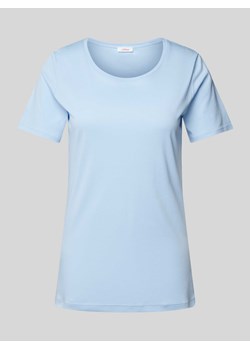 T-shirt w jednolitym kolorze ze sklepu Peek&Cloppenburg  w kategorii Bluzki damskie - zdjęcie 172249944