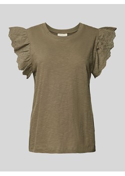 T-shirt w jednolitym kolorze model ‘Azing’ ze sklepu Peek&Cloppenburg  w kategorii Bluzki damskie - zdjęcie 172250030