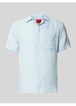 Koszula casualowa o kroju straight fit z lnu model ‘Ellino’ ze sklepu Peek&Cloppenburg  w kategorii Koszule męskie - zdjęcie 172250113