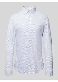 Koszula biznesowa o kroju slim fit ze wzorem na całej powierzchni ze sklepu Peek&Cloppenburg  w kategorii Koszule męskie - zdjęcie 172250340