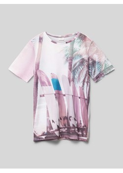 T-shirt z wzorem na całej powierzchni ze sklepu Peek&Cloppenburg  w kategorii Bluzki dziewczęce - zdjęcie 172250371