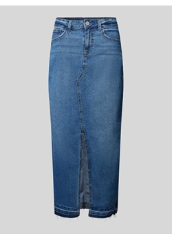Spódnica jeansowa z wysokim stanem i rozcięciem model ‘RAY’ ze sklepu Peek&Cloppenburg  w kategorii Spódnice - zdjęcie 172250491