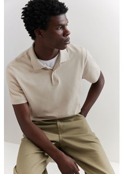 H & M - Top polo z piki Regular Fit - Beżowy ze sklepu H&M w kategorii T-shirty męskie - zdjęcie 172250780