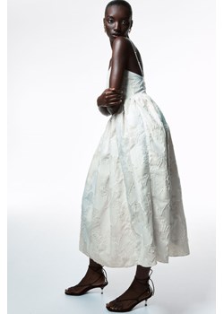 H & M - Żakardowa sukienka na ramiączkach - Biały ze sklepu H&M w kategorii Sukienki - zdjęcie 172250852