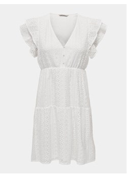 ONLY Sukienka letnia Helena 15303058 Biały Regular Fit ze sklepu MODIVO w kategorii Sukienki - zdjęcie 172251023
