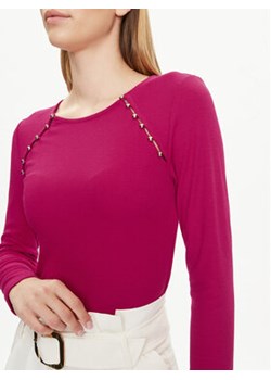 Morgan Bluzka 241-TMILIE Różowy Slim Fit ze sklepu MODIVO w kategorii Bluzki damskie - zdjęcie 172251042