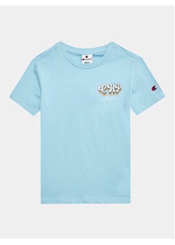 Champion T-Shirt 306374 Błękitny Regular Fit ze sklepu MODIVO w kategorii T-shirty chłopięce - zdjęcie 172251084