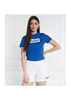 Hugo Blue T-shirt Classic Tee_B | Regular Fit ze sklepu Gomez Fashion Store w kategorii Bluzki damskie - zdjęcie 172252114