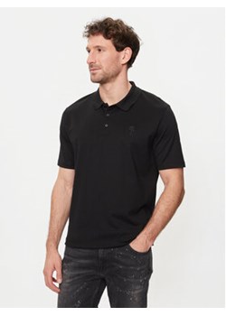 KARL LAGERFELD Polo 745028 542232 Czarny Regular Fit ze sklepu MODIVO w kategorii T-shirty męskie - zdjęcie 172254732