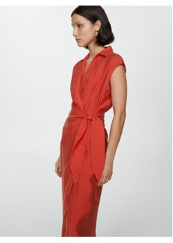 Mango Sukienka letnia Anna 67076728 Czerwony Regular Fit ze sklepu MODIVO w kategorii Sukienki - zdjęcie 172254871