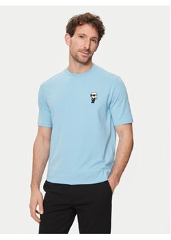 KARL LAGERFELD T-Shirt 755027 542221 Niebieski Regular Fit ze sklepu MODIVO w kategorii T-shirty męskie - zdjęcie 172254911