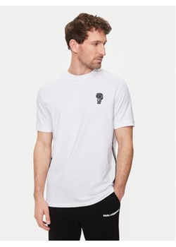 KARL LAGERFELD T-Shirt 755026 542221 Biały Regular Fit ze sklepu MODIVO w kategorii T-shirty męskie - zdjęcie 172255042