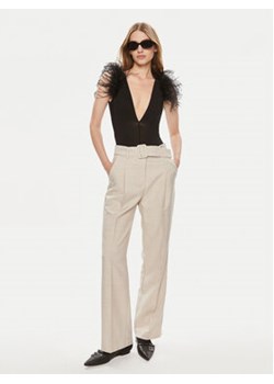 Vero Moda Spodnie materiałowe Nancy 10304626 Beżowy Straight Fit ze sklepu MODIVO w kategorii Spodnie damskie - zdjęcie 172255061