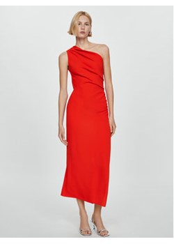 Mango Sukienka koktajlowa Naty 67096334 Czerwony Slim Fit ze sklepu MODIVO w kategorii Sukienki - zdjęcie 172255112
