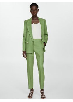Mango Chinosy Tempoli 67027113 Zielony Slim Fit ze sklepu MODIVO w kategorii Spodnie damskie - zdjęcie 172255122