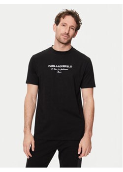 KARL LAGERFELD T-Shirt 755056 542224 Czarny Regular Fit ze sklepu MODIVO w kategorii T-shirty męskie - zdjęcie 172255334
