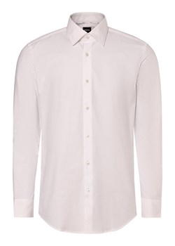 BOSS Koszula męska - Easy-iron - H-HANK-kent-C6-242 Mężczyźni Slim Fit Bawełna biały jednolity ze sklepu vangraaf w kategorii Koszule męskie - zdjęcie 172255914