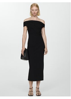 Mango Sukienka koktajlowa Twisted 67085747 Czarny Slim Fit ze sklepu MODIVO w kategorii Sukienki - zdjęcie 172256443