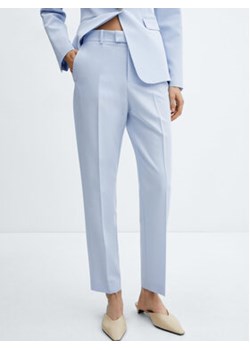 Mango Spodnie materiałowe Boreal 67960666 Niebieski Slim Fit ze sklepu MODIVO w kategorii Spodnie damskie - zdjęcie 172256521