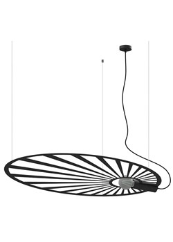 Czarna modernistyczna lampa wisząca - EX596-Lehdes ze sklepu Edinos.pl w kategorii Lampy wiszące - zdjęcie 172256600