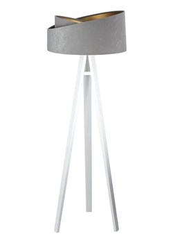 Szaro-biała asymetryczna lampa stojąca trójnóg - S025-Kensa ze sklepu Edinos.pl w kategorii Lampy podłogowe - zdjęcie 172256764