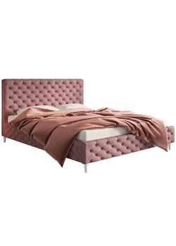 Tapicerowane łóżko z zagłówkiem 160x200 Cortis - 36 kolorów ze sklepu Edinos.pl w kategorii Łóżka i materace - zdjęcie 172256772