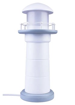 Biało-szara lampka nocna dziecięca LED latarnia - 5X S186 A2-L69 ze sklepu Edinos.pl w kategorii Lampy stołowe - zdjęcie 172256890