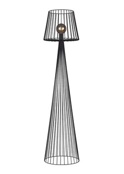 Czarna industrialna lampa podłogowa - S567-Folta ze sklepu Edinos.pl w kategorii Lampy podłogowe - zdjęcie 172257390