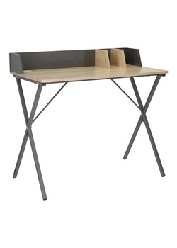 Nowoczesne biurko w stylu loftowym szary + naturalne drewno - Erys ze sklepu Edinos.pl w kategorii Biurka i sekretarzyki - zdjęcie 172257500