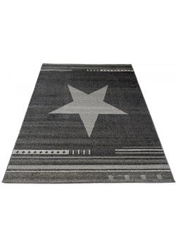 Skandynawski dywan do pokoju młodzieżowego antracyt - Matic ze sklepu Edinos.pl w kategorii Dywany - zdjęcie 172257504