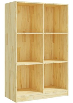 Naturalny drewniany regał otwarty - Ejos 4X ze sklepu Edinos.pl w kategorii Regały i witryny - zdjęcie 172257973