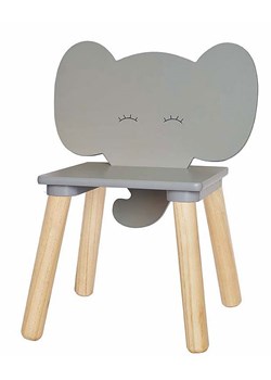 Krzesełko do pokoju dziecięcego szary słonik - Armo ze sklepu Edinos.pl w kategorii Meble dziecięce - zdjęcie 172258063