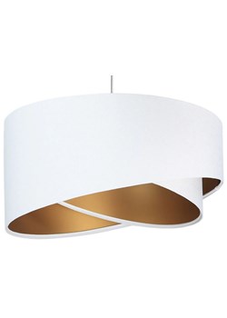 Biało-złota lampa wisząca nad stół - EX988-Selma ze sklepu Edinos.pl w kategorii Lampy wiszące - zdjęcie 172258851