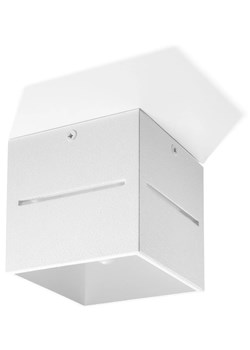 Minimalistyczny plafon kostka E798-Lobi - biały ze sklepu Edinos.pl w kategorii Lampy sufitowe - zdjęcie 172259182