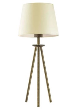 Mała lampka do sypialni na złotym stelażu - EX918-Berges - 18 kolorów ze sklepu Edinos.pl w kategorii Lampy stołowe - zdjęcie 172259240