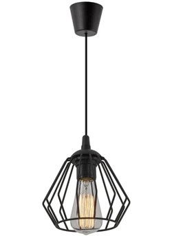 Czarna loftowa pojedyncza lampa wisząca - EXX91-Dema ze sklepu Edinos.pl w kategorii Lampy wiszące - zdjęcie 172259250