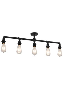 Czarna lampa sufitowa industrialna - 23X EX176 R9-Z59 - id: 11838 - marki Lumes - 172259524 Czarna lampa sufitowa industrialna - 23X EX176 R9-Z59 ze sklepu Edinos.pl w kategorii Lampy sufitowe - zdjęcie 172259524