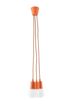 Pomarańczowa loftowa lampa wisząca - EX542-Diegi ze sklepu Edinos.pl w kategorii Lampy wiszące - zdjęcie 172259553