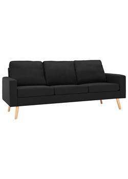 3-osobowa czarna sofa - Eroa 3Q ze sklepu Edinos.pl w kategorii Sofy i kanapy - zdjęcie 172259561