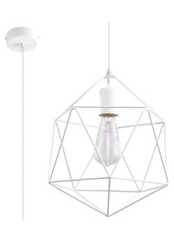 Industrialna lampa wisząca E840-Gaspari - biały ze sklepu Edinos.pl w kategorii Lampy wiszące - zdjęcie 172259650