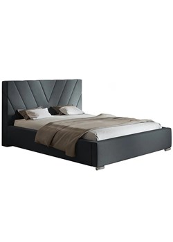 Podwójne łóżko z zagłówkiem 160x200 Orina 3X - 36 kolorów ze sklepu Edinos.pl w kategorii Łóżka i materace - zdjęcie 172259933