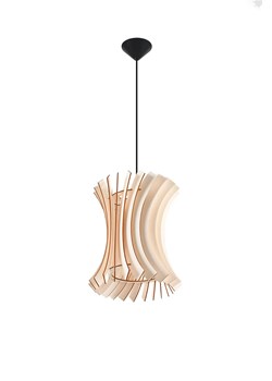 Drewniana lampa wisząca w stylu skandynawskim - EX566-Oriani ze sklepu Edinos.pl w kategorii Lampy wiszące - zdjęcie 172260170